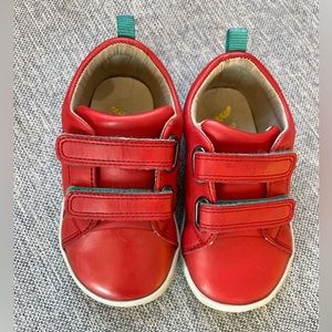 Ten Little size 8 shoes, red, in GUC